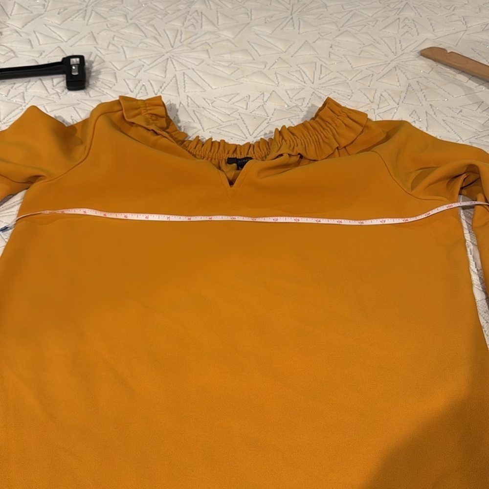 J. Crew Ruffle Neck Blouse - Picture 4 of 6